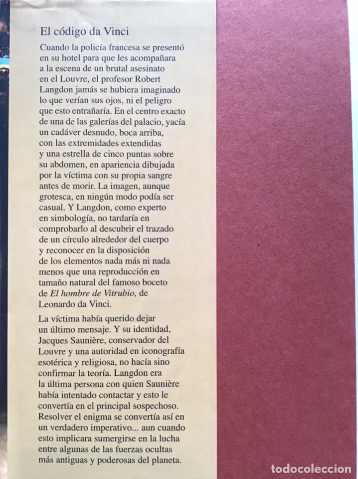 Libros de segunda mano: EL C&Oacute;DIGO DA VINCI / DAN BROWN / C&Iacute;RCULO DE LECTORES - Foto 2