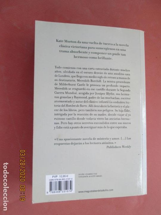 Libros de segunda mano: LAS HORAS DISTANTES - KATE MORTON - DEBOLSILLO 2010. - Foto 2