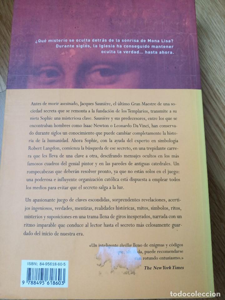 Libros de segunda mano: EL CODIGO DA VINCI - DAN BROWN - Foto 2