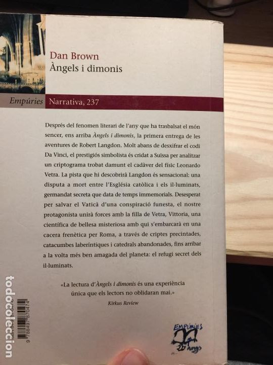 Libros de segunda mano: &Agrave;NGELS I DIMONIS - Dan Brown - Foto 3