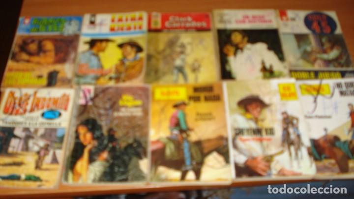 Libros de segunda mano: lote de 10 novelas oeste,a&ntilde;o 1985 aproximado,bolsilibros,tama&ntilde;o bolsillo,variadas,10&ordm; lote