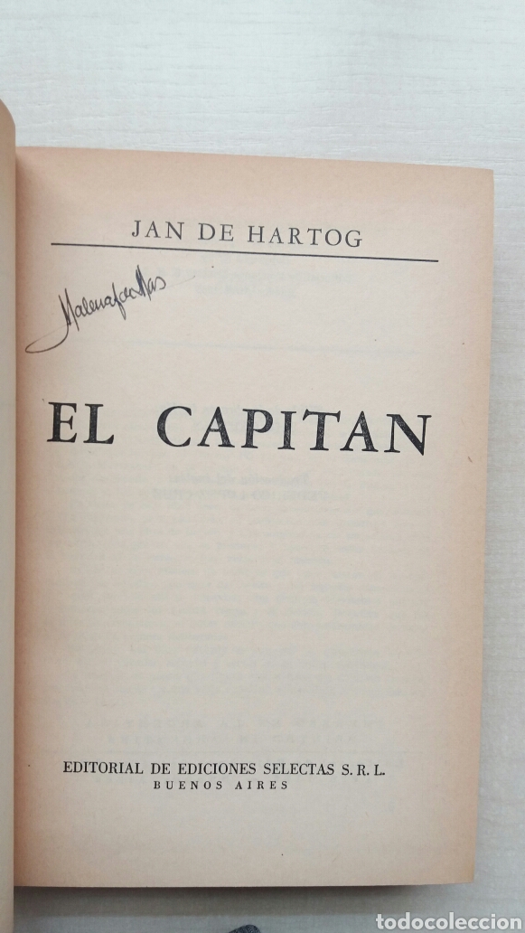 Libros de segunda mano: El capit&aacute;n. Jan de Hartog. Editorial de Ediciones Selectas, 1968. - Foto 6
