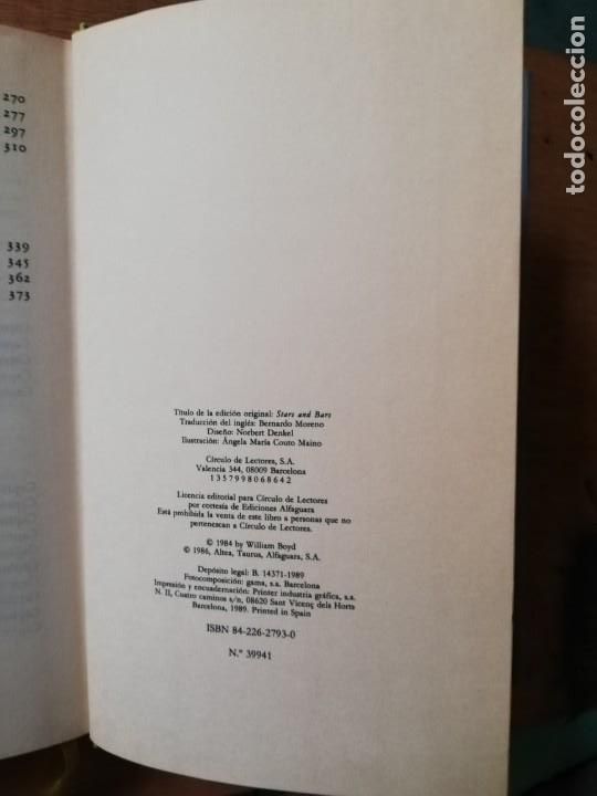 Libros de segunda mano: Barras y estrellas. William Boyd. C&iacute;rculo - Foto 3