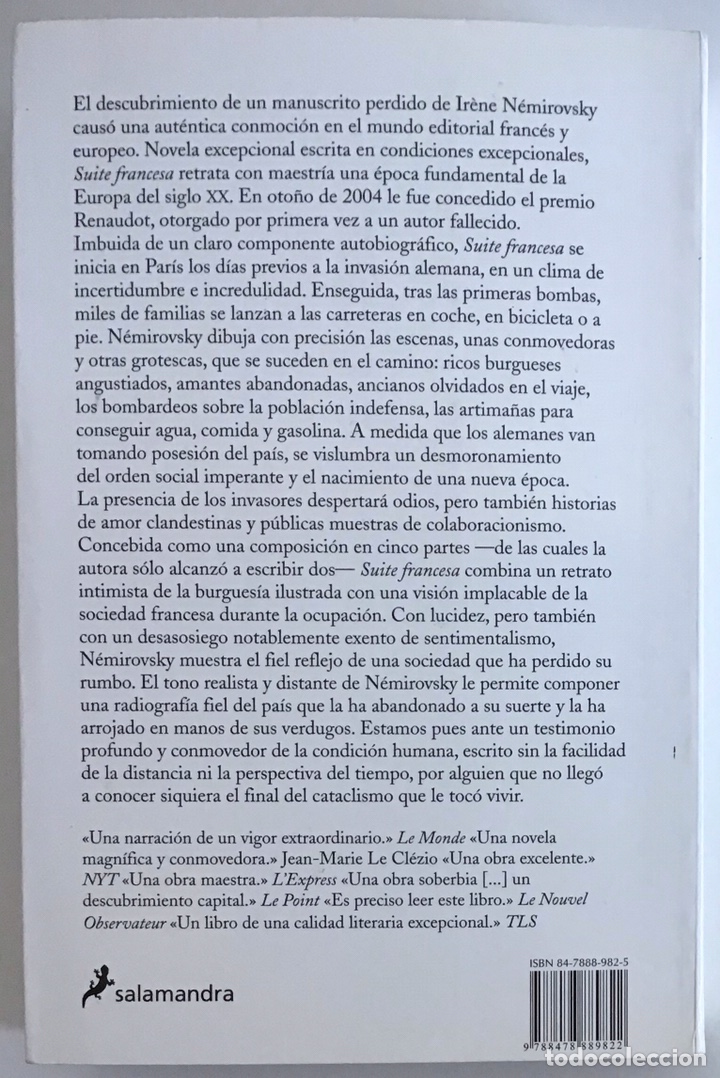 Libros de segunda mano: SUITE FRANCESA / IR&Egrave;NE N&Eacute;MIROVSKY / SALAMANDRA - Foto 4