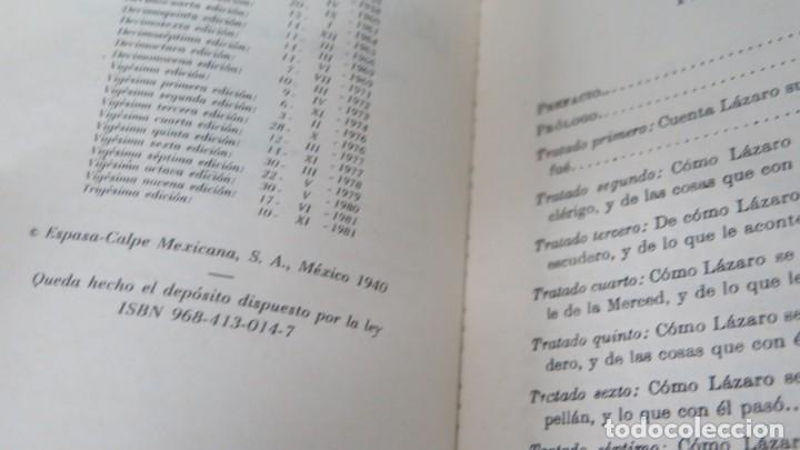 Libros de segunda mano: 1981.- LAZARILLO DE TORMES. ANONIMO. AUSTRAL - Foto 2