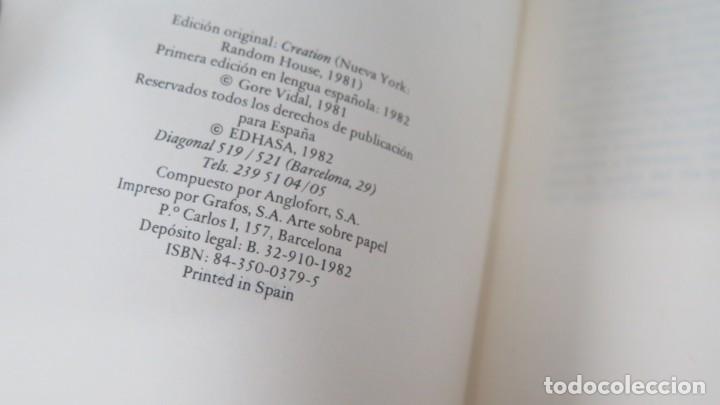 Libros de segunda mano: 1982.- CREACI&Oacute;N. GORE VIDAL - Foto 2