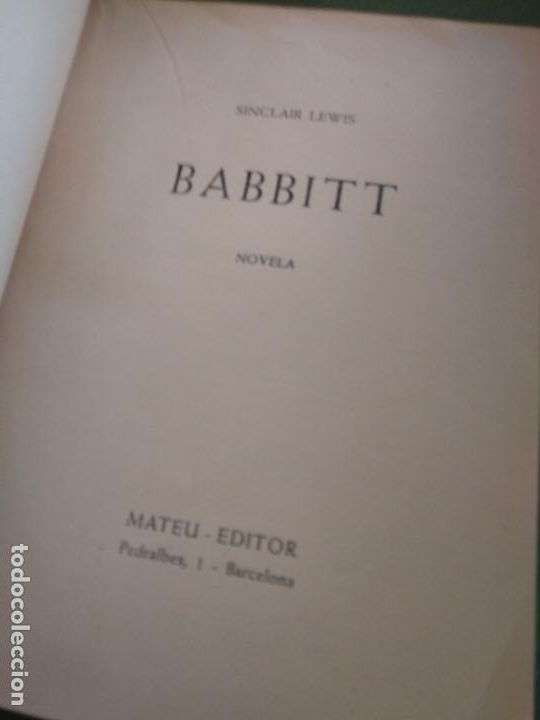 Libros de segunda mano: Babbit - Lewis, Sinclair - Foto 2