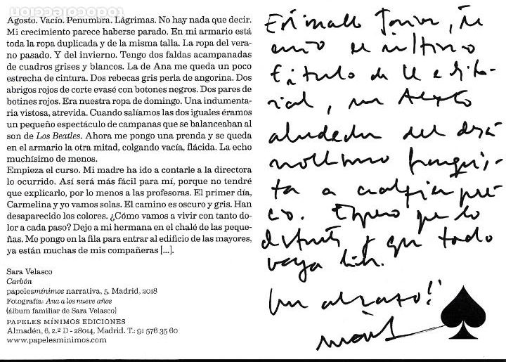 Libros de segunda mano: Carb&oacute;n / Sara Velasco - Foto 5