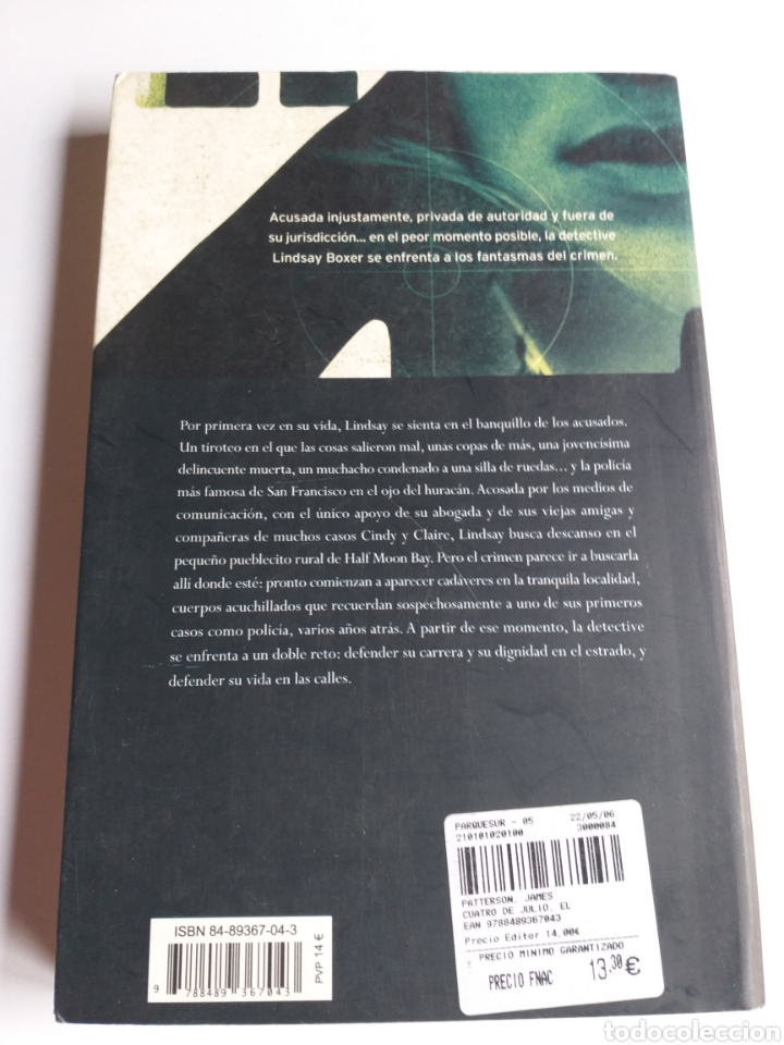 Libros de segunda mano: El 4 de julio James Patterson - Foto 4