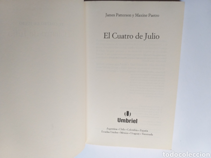 Libros de segunda mano: El 4 de julio James Patterson - Foto 7
