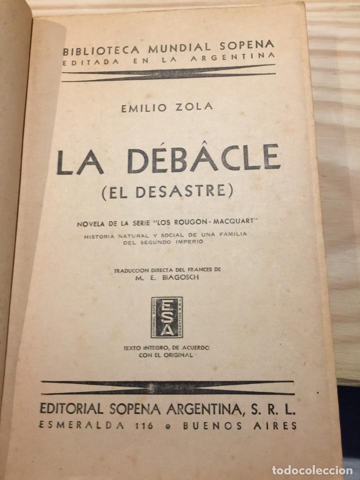 Libros de segunda mano: La debacle - Emilio Zola - Foto 2
