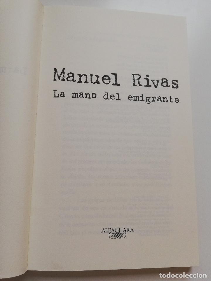 Libros de segunda mano: LA MANO DEL EMIGRANTE (MANUEL RIVAS) - Foto 2