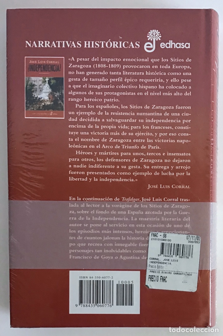 Libros de segunda mano: &iexcl;INDEPENDENCIA! / JOS&Eacute; LUIS CORRAL / EDHASA - Foto 2