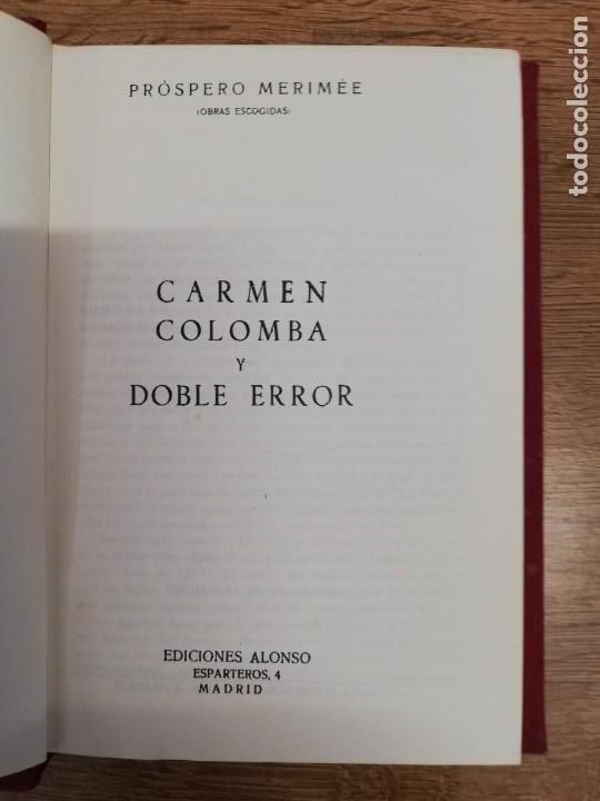 Libros de segunda mano: CARMEN COLOMBA Y DOBLE ERROR. PR&Oacute;SPERO MERIM&Eacute;E - Foto 3