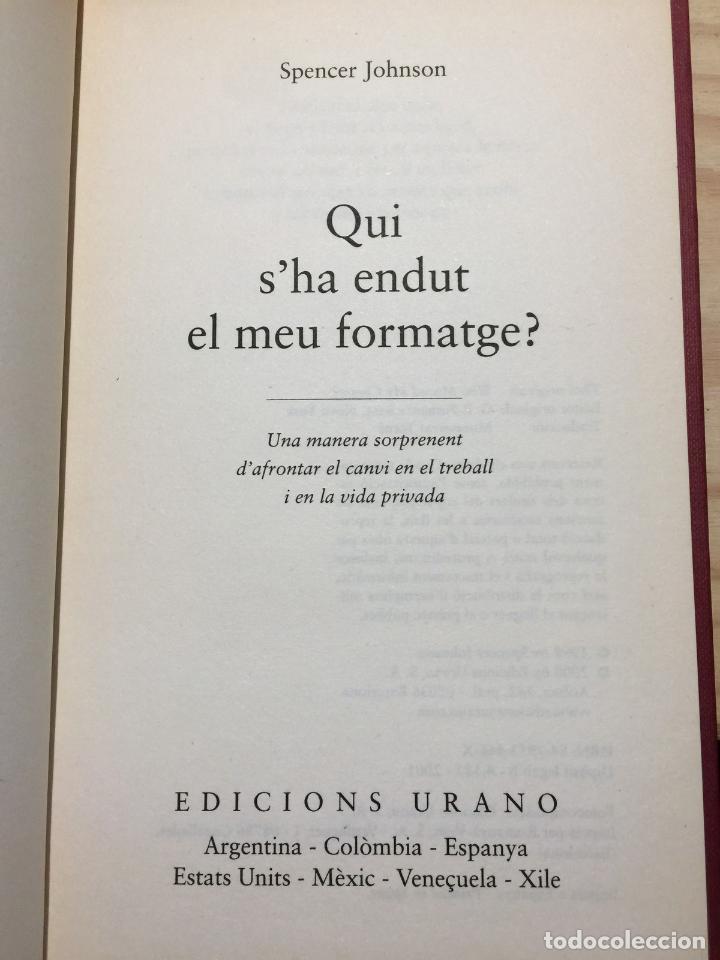 Libros de segunda mano: QUI SHA ENDUT EL MEU FORMATGE?. - Johnson, Spencer - Foto 4
