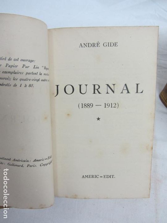 Libros de segunda mano: Andr&eacute; Gide - Journal - 1943 - Foto 5