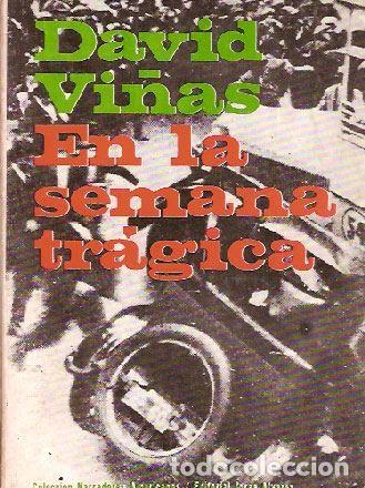 Libros de segunda mano: Vi&ntilde;as, David - En la semana tr&aacute;gica - PRIMERA EDICI&Oacute;N IMPECABLE - Foto 1
