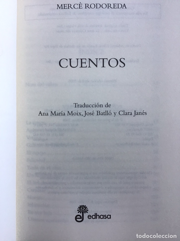 Libros de segunda mano: CUENTOS / MERC&Egrave; RODOREDA / EDHASA - Foto 4