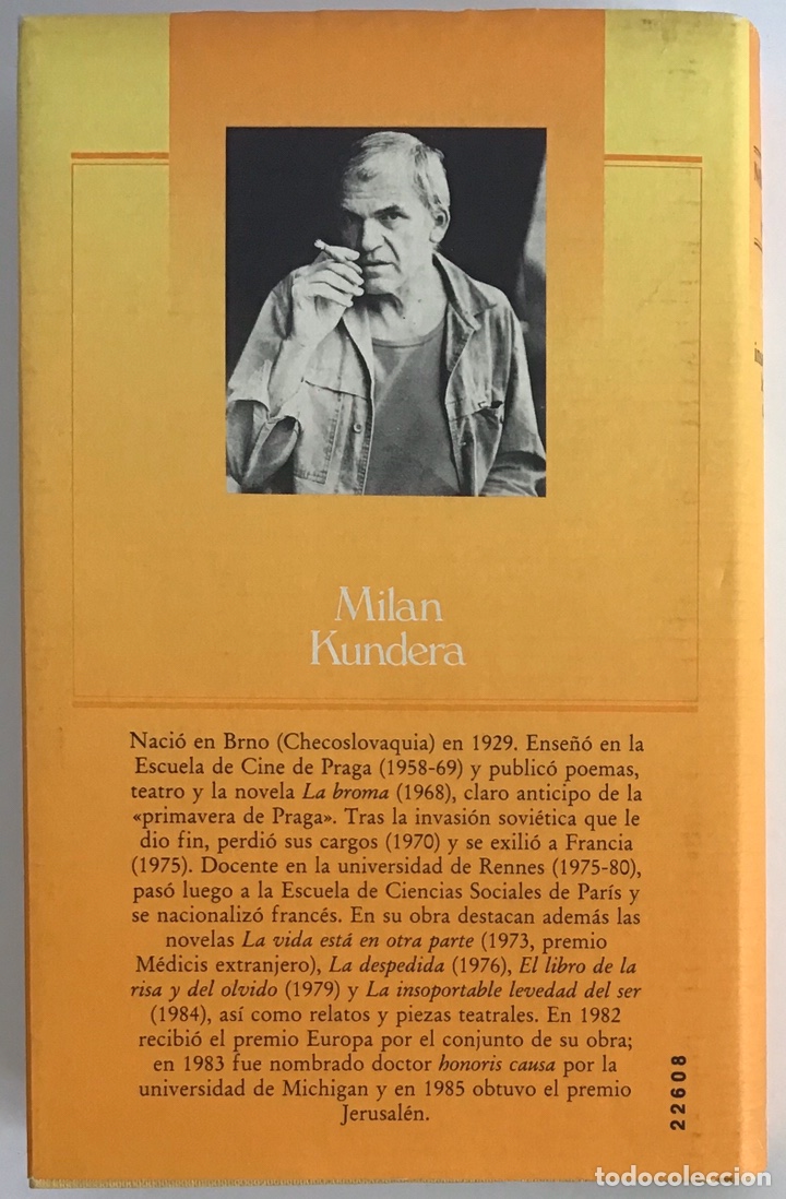 Libros de segunda mano: LA INSOPORTABLE LEVEDAD DEL SER / MILAN KUNDERA / C&Iacute;RCULO DE LECTORES - Foto 4