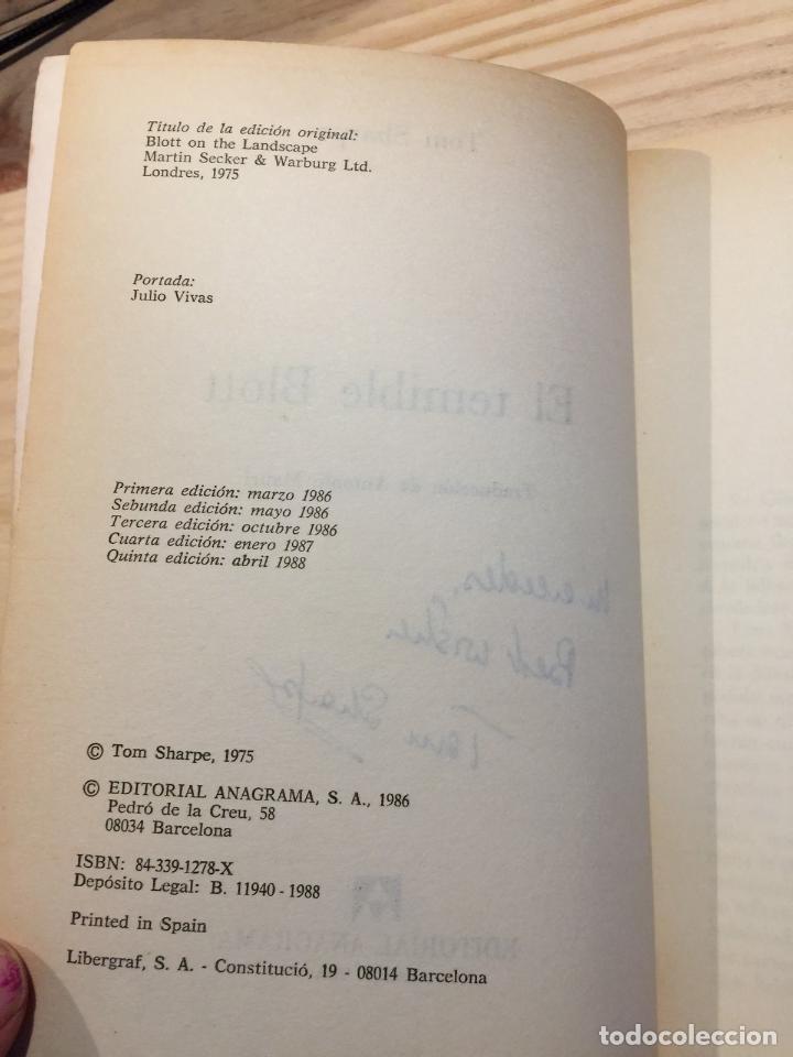 Libros de segunda mano: &nbsp;EL TEMIBLE BLOTT - TOM SHARPE - Foto 2