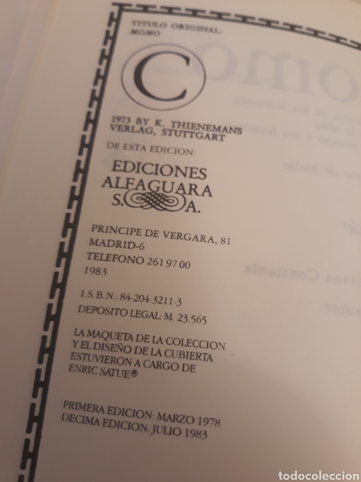 Libros de segunda mano: Momo. Michael Ende. Ediciones Alfaguara. - Foto 3