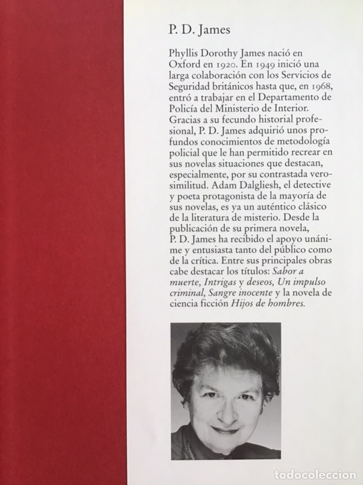 Libros de segunda mano: EL PECADO ORIGINAL / P.D. JAMES / C&Iacute;RCULO DE LECTORES - Foto 3
