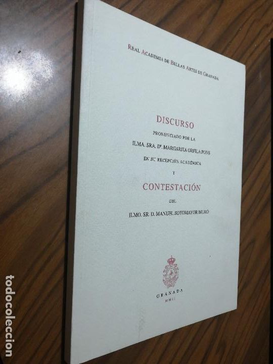 Gebrauchte B&uuml;cher: DISCURO DE MARGARITA ORFILA PONS. ACADEMIA DE BELLAS ARTES DE GRANADA. BUEN ESTADO. e6 1