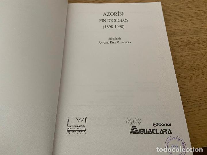 Libros de segunda mano: AZORIN: FIN DE SIGLOS (1898 - 1998) - Foto 2