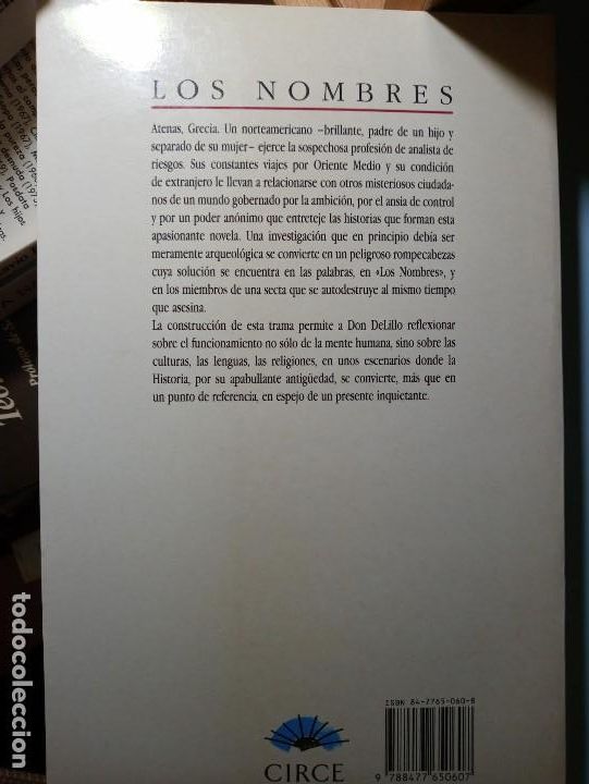 Libros de segunda mano: DON DELILLO LOS NOMBRES - Foto 2