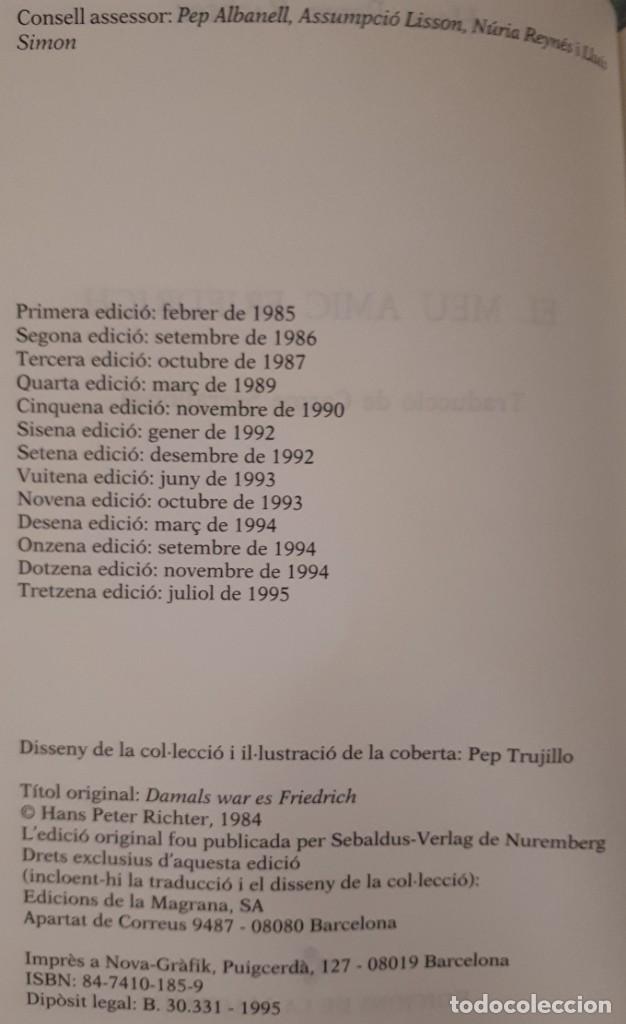 Libros de segunda mano: El meu amic Friedrich &ndash; Hans Peter Richter - Foto 2