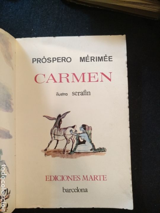 Libros de segunda mano: Carmen, pr&oacute;spero Merimee, ediciones Marte 1965 - Foto 3