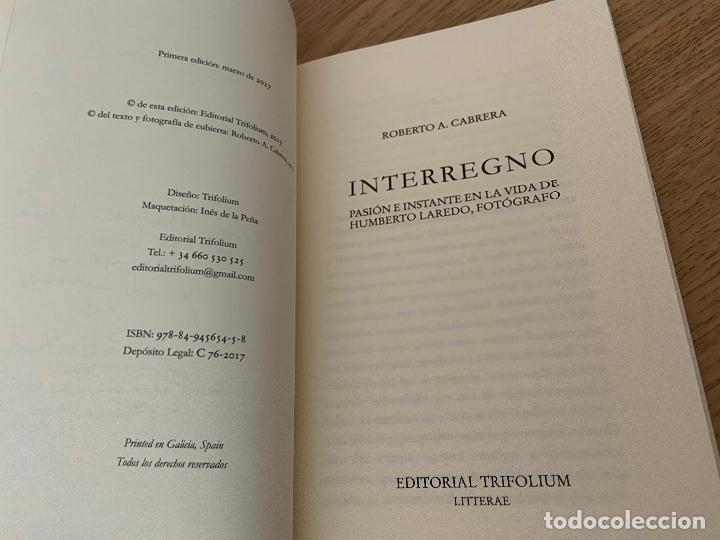 Libros de segunda mano: Interregno - Cabrera, Roberto A. Dedicado - Foto 3