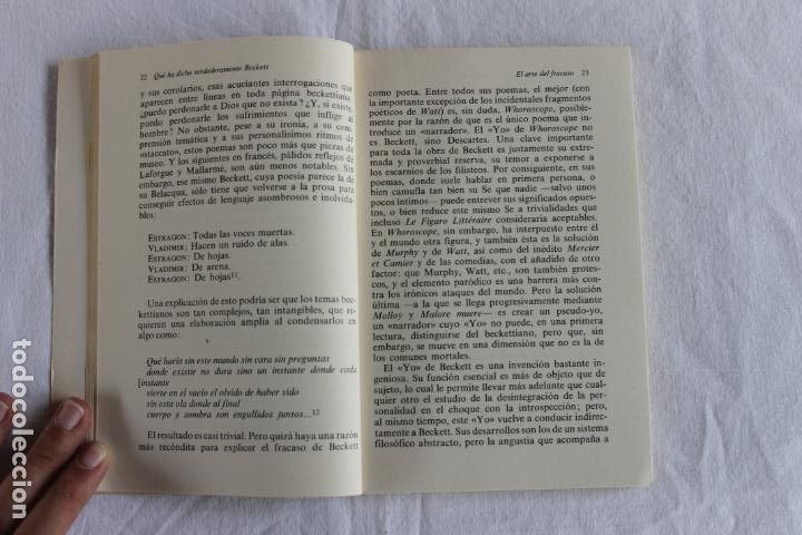 Libros de segunda mano: QU&Eacute; HA DICHO VERDADERAMENTE BECKETT - Foto 2