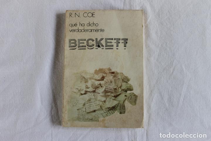 Libros de segunda mano: QU&Eacute; HA DICHO VERDADERAMENTE BECKETT - Foto 1