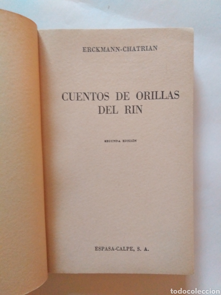 Libros de segunda mano: Cuentos de orillas del Rin / Erckmann y Chatrian. Austral, 486. - Foto 4