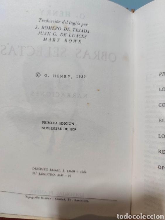 Libros de segunda mano: Obras selectas. Henry O - Foto 5