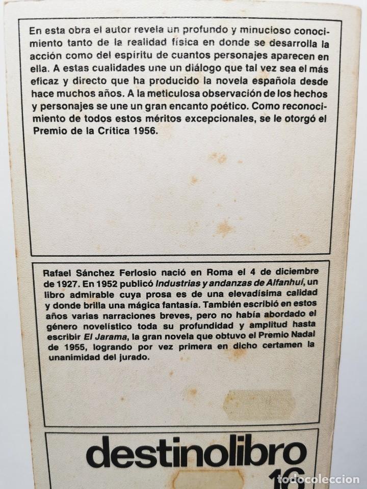 Libros de segunda mano: EL JARAMA (RAFAEL SANCHEZ FERLOSIO) - Foto 2