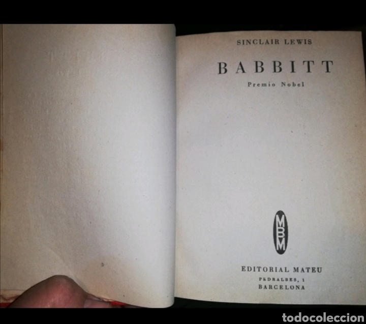 Libros de segunda mano: Babbitt - Lewis Sinclair - Foto 1