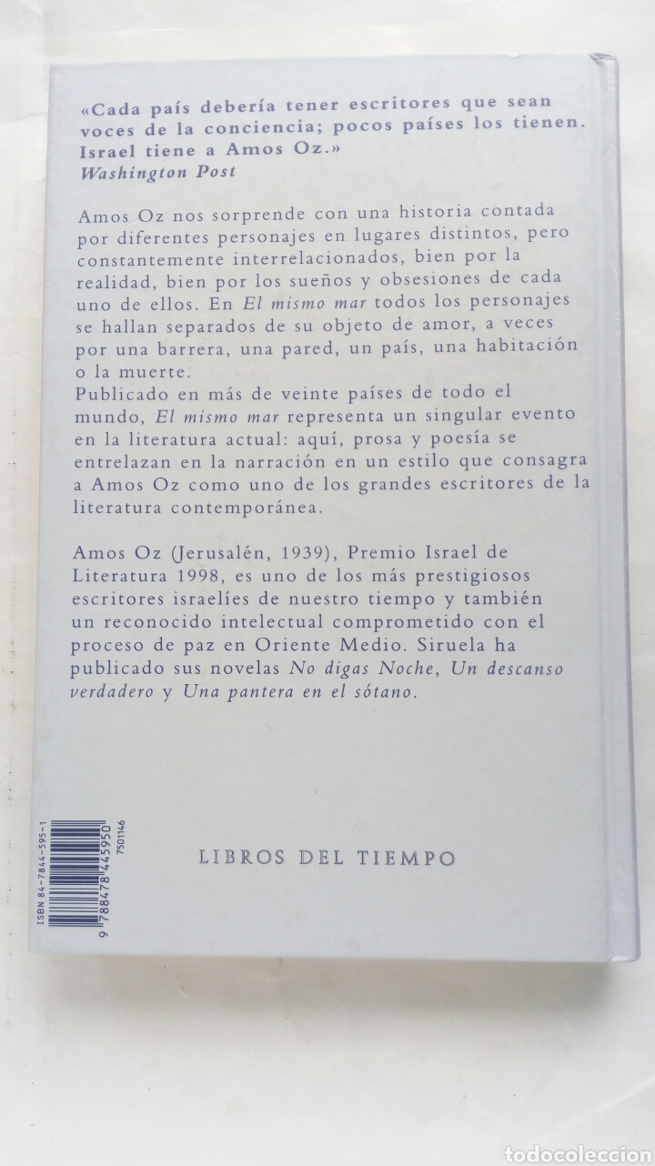 Libros de segunda mano: El mismo mar. Amos Oz. - Foto 2