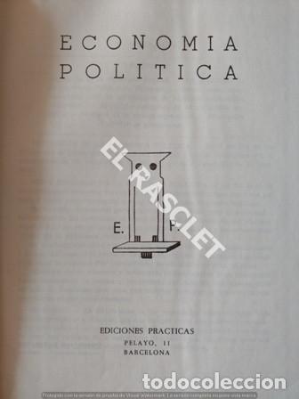 Second hand books: ANTIGUO LIBRO TAPA DURA ECONOMIA POLITICA - EDICIONES PRACTICAS - A&Ntilde;O 1972 -