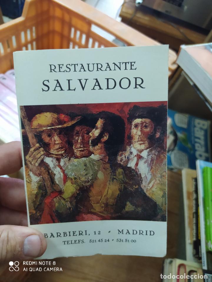 Libros de segunda mano: Inventario biogr&aacute;fico taurino, Restaurante Salvador. L.14508-901