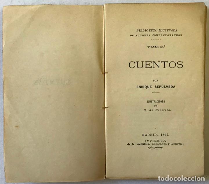 Libros de segunda mano: CUENTOS. - SEP&Uacute;LVEDA, Enrique. - Foto 2