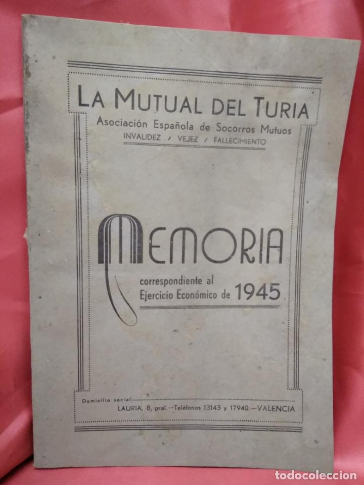 Libros de segunda mano: Memoria correspondiente al ejercicio econ&oacute;mico de 1945. L.4898-1358