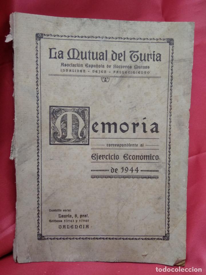 Libros de segunda mano: Memoria correspondiente al ejercicio econ&oacute;mico de 1944. L.4898-1359