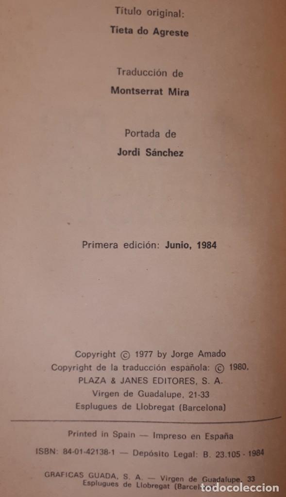 Libros de segunda mano: Tieta de Agreste &ndash; Jorge Amado - Foto 2