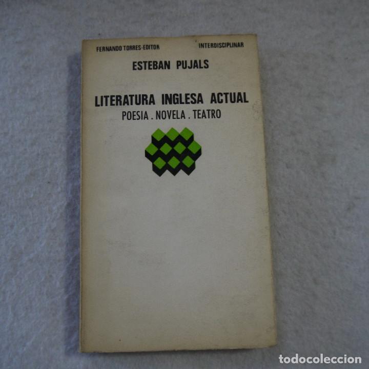 Libros de segunda mano: LITERATURA INGLESIA ACTUAL. POESIA, NOVELA, TEATRO - ESTEBAN PUJALS - 1975