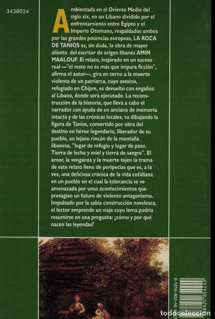 Libros de segunda mano: Amin Maalouf, La roca de Tanios - Foto 2
