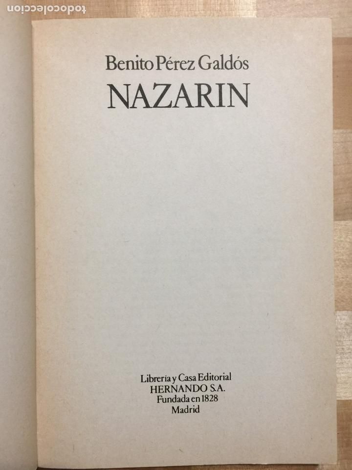 Libros de segunda mano: Nazarin - Benito P&eacute;rez Gald&oacute;s - Foto 4