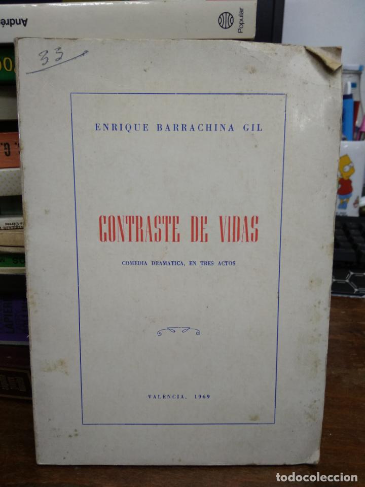 Libros de segunda mano: Contraste de vidas, Enrique Barrachina. L.17332-342