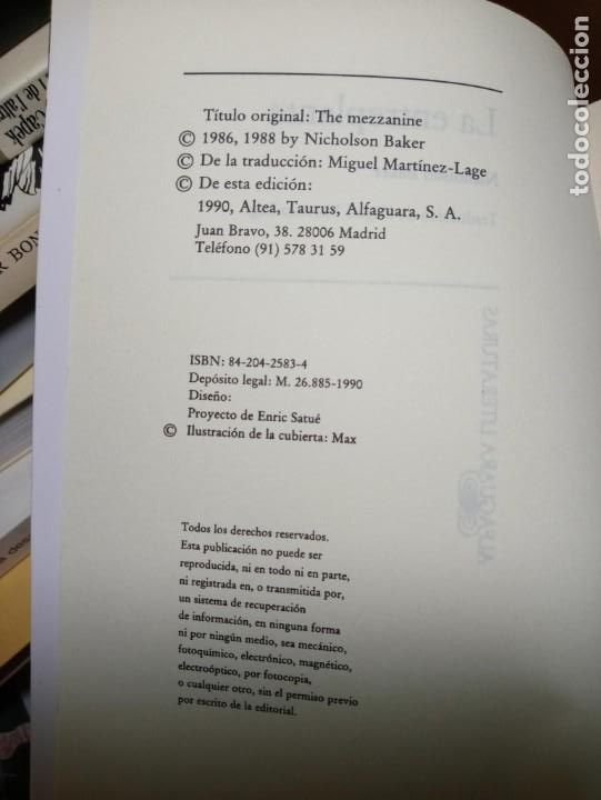 Libros de segunda mano: NICHOLSON BAKER LA ENTREPLANTA - Foto 5